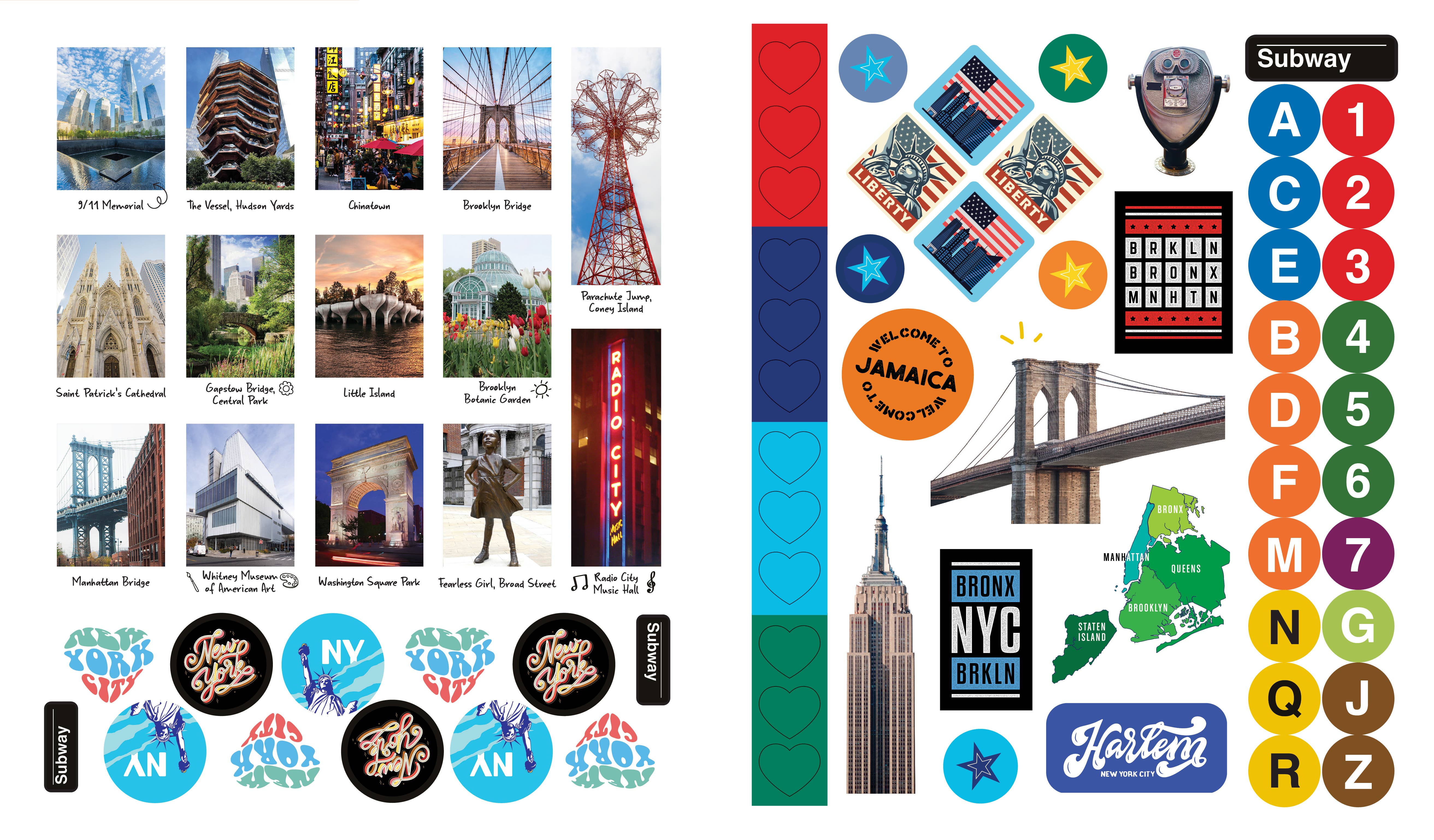 Sourcebooks - Wholesale Sticker - 500 Stickers: NYC3