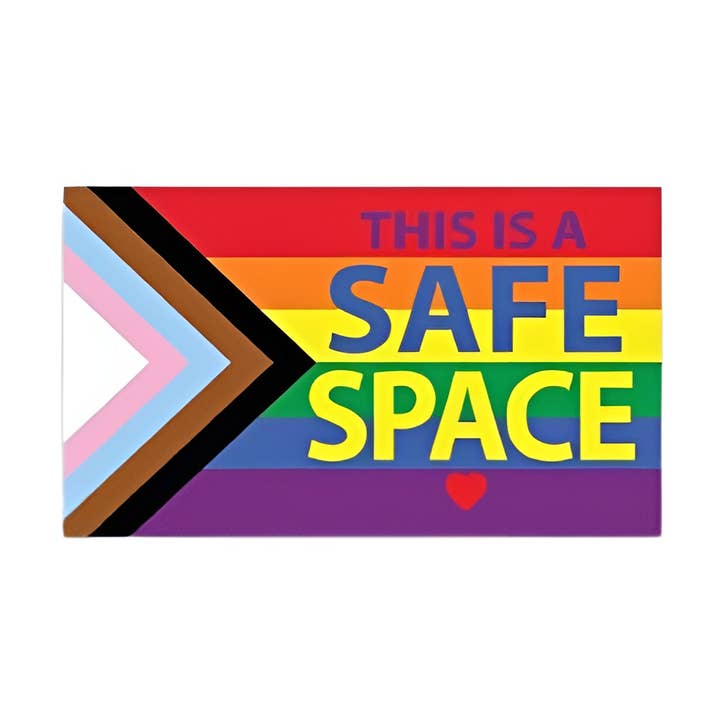 The Awareness Company - Wholesale Sticker - Daniel Quasar Safe Space Rainbow Flag Decals0