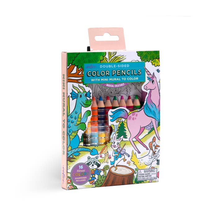 eeBoo - Wholesale Colored Pencil - Magical Creatures Biggie Pencils with Mini Mural Bundle1