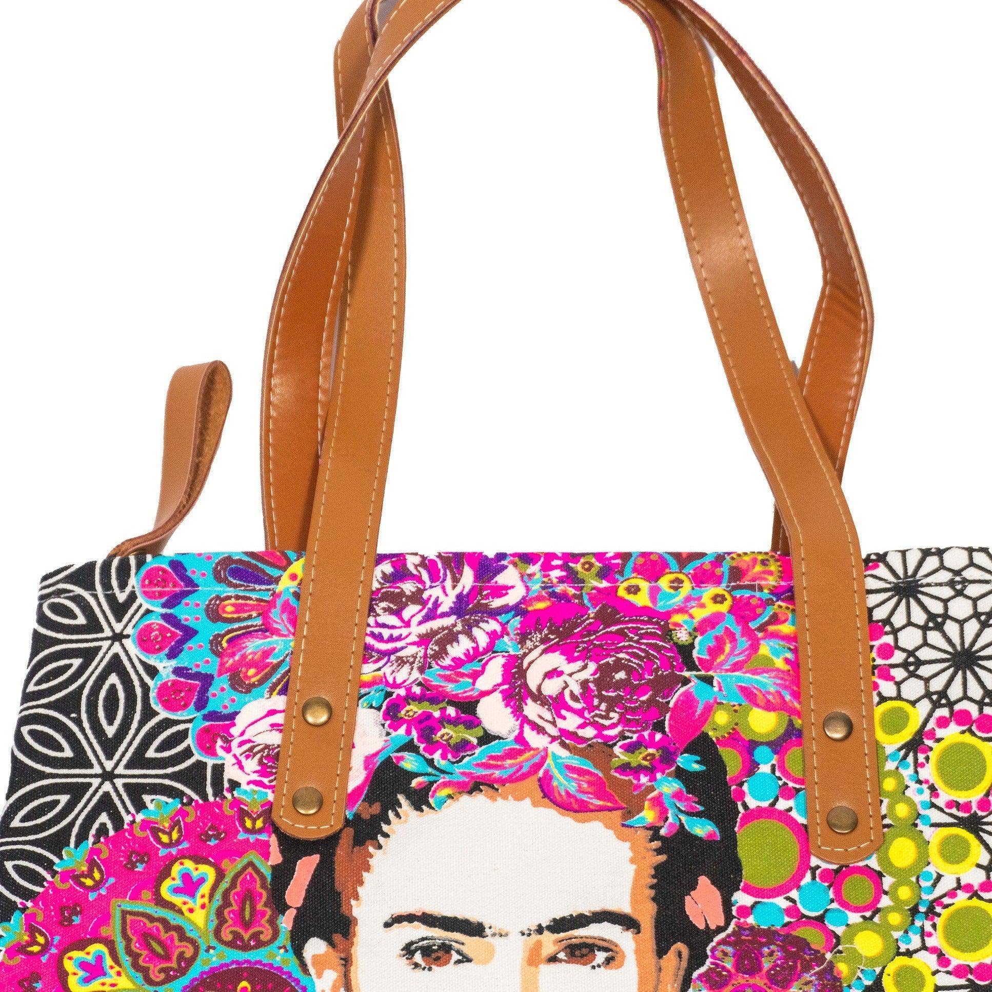 Lumily - Wholesale Tote Bag - Women's - Frida Kahlo Printed Tote Bag with Zipper - Thailand8