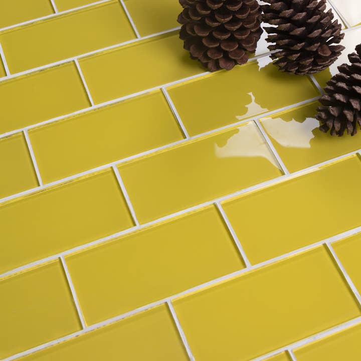 WS Tiles - Vente Carrelages muraux - Carreau de mosaïque en verre de 3" x 6", dosseret pour cuisine et salle de bain - 5 pieds carrés par carton55