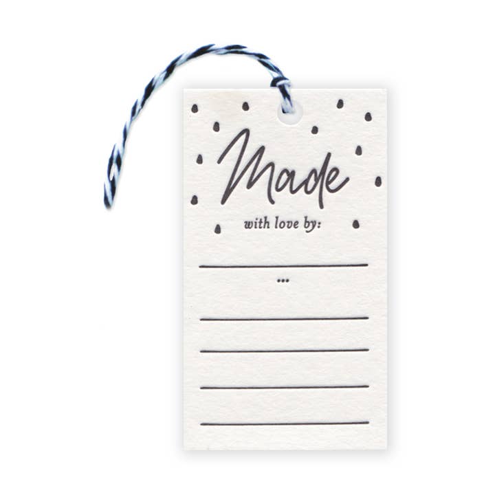 Made By Tag for wholesale by KB Paperie