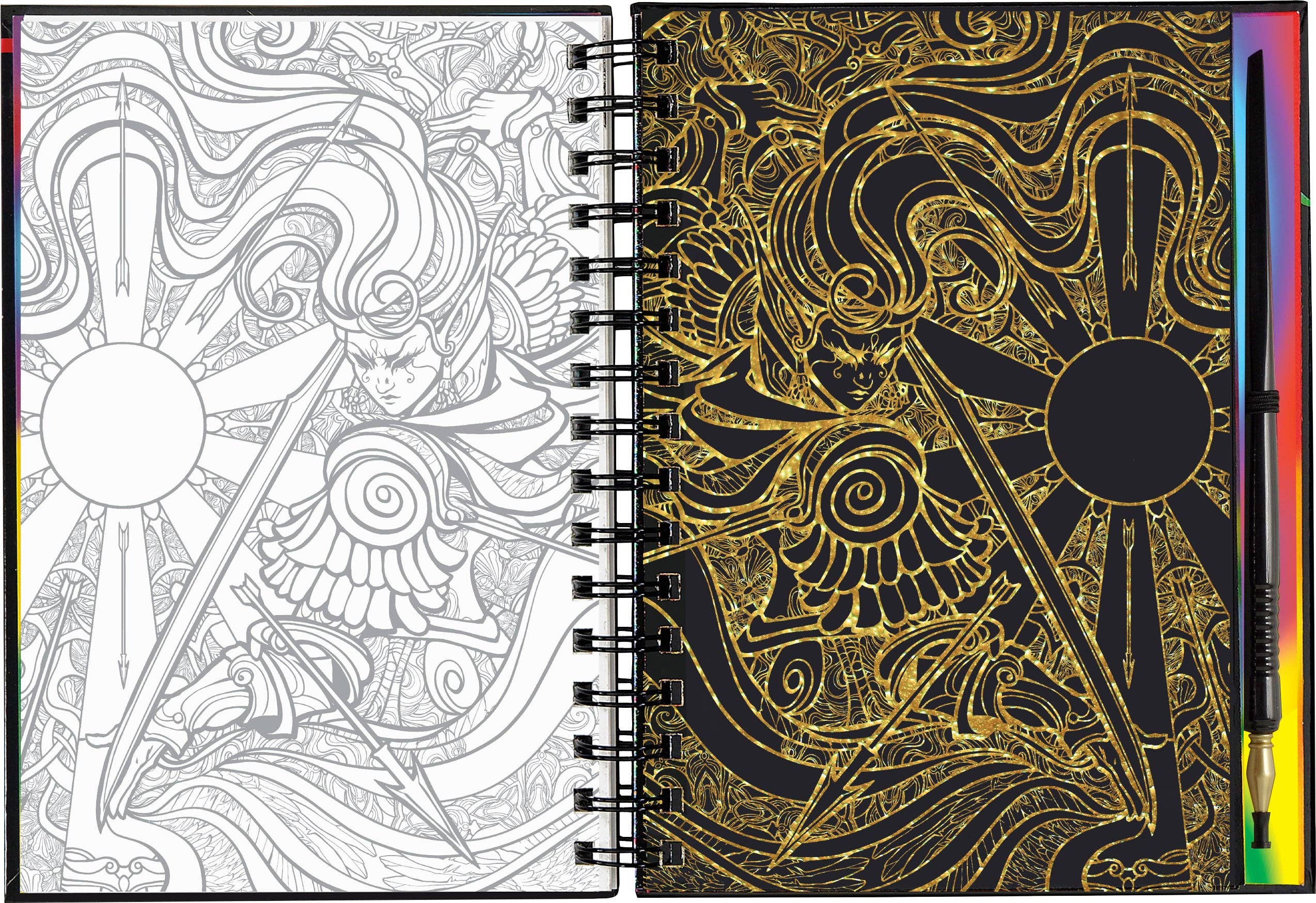 Peter Pauper Press - Wholesale Sketchbook/Sketchpad - Extreme! Fantasy Art Scratch and Sketch3