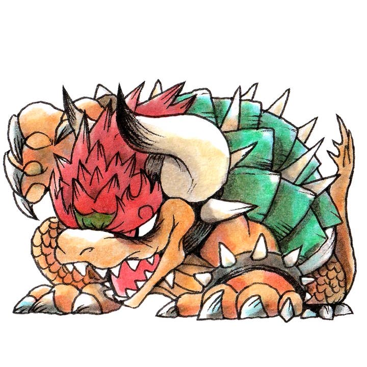 Giga Bowser Sticker for wholesale by Dalton Doodles