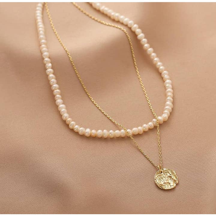 Ladies Fake Pearl Beads Circle Disc Pendent Necklace Set SKAJ010 and other Purchase Wholesale fake pearl beads. Free Returns & Net 60 Terms on Faire trending on Faire.