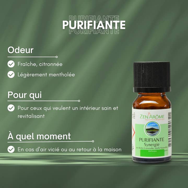 Zen'Arôme - Wholesale Essential Oil - Purifying Essential Oil Synergy for Diffuser - 10 ml5