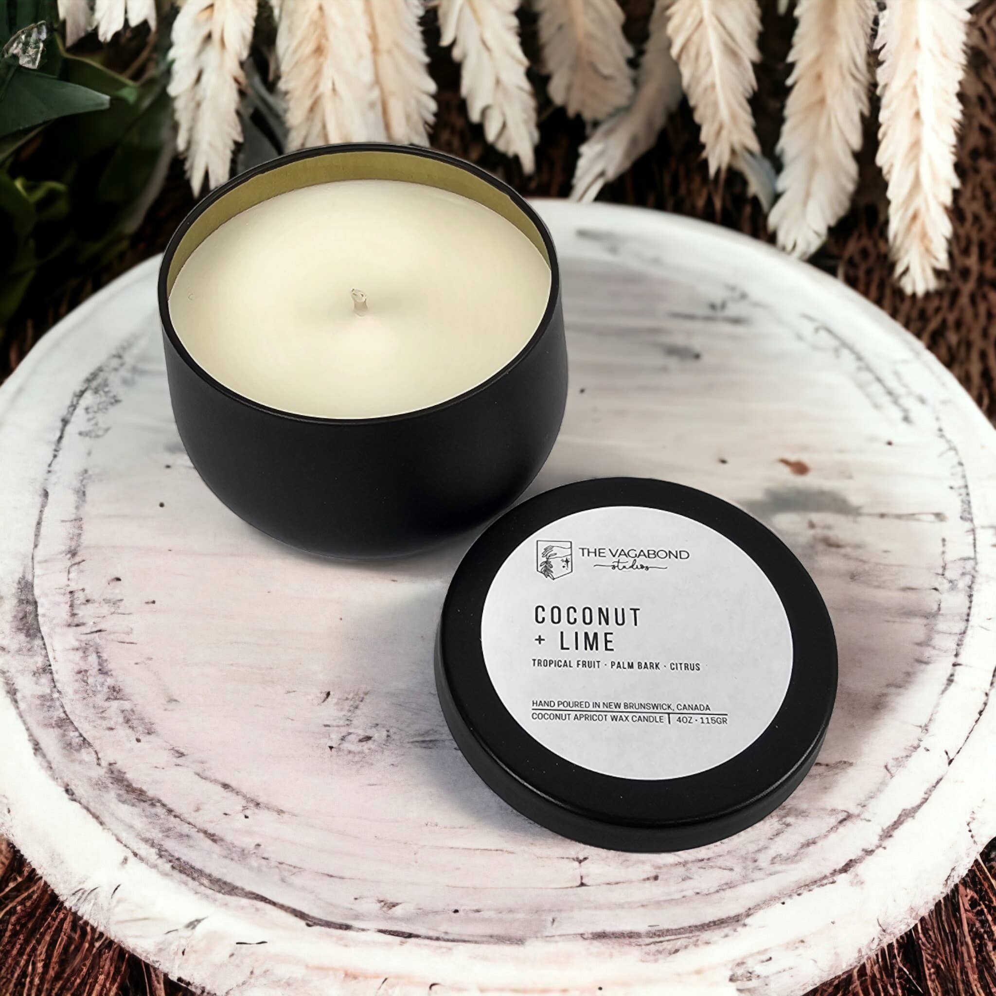 The Vagabond Studios - Wholesale Jar/filled candle - Coconut + Lime Candle