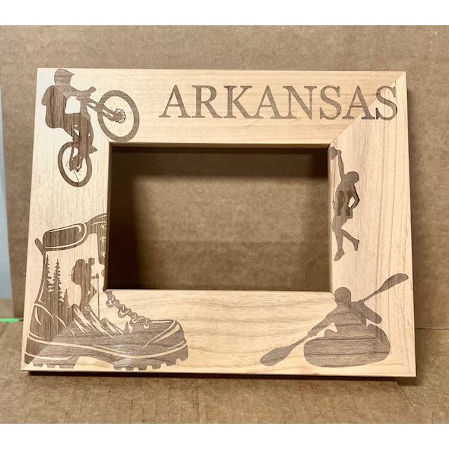 ARKANSAS WOOD DOORS INC - Wholesale Picture Frame - Laser Engraved Wood Picture Frames