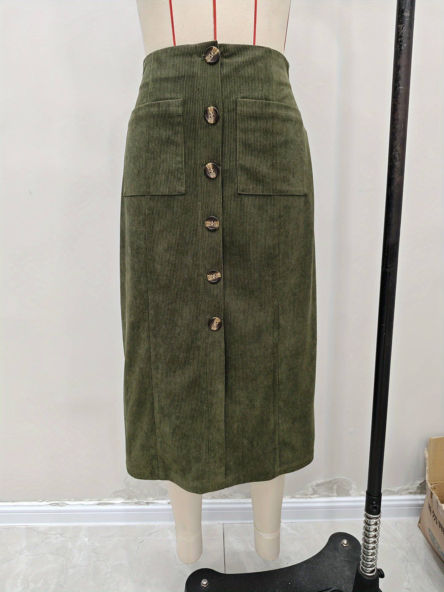 Utility Midi Skirt Women Military Green N5A299 for wholesale on Faire3