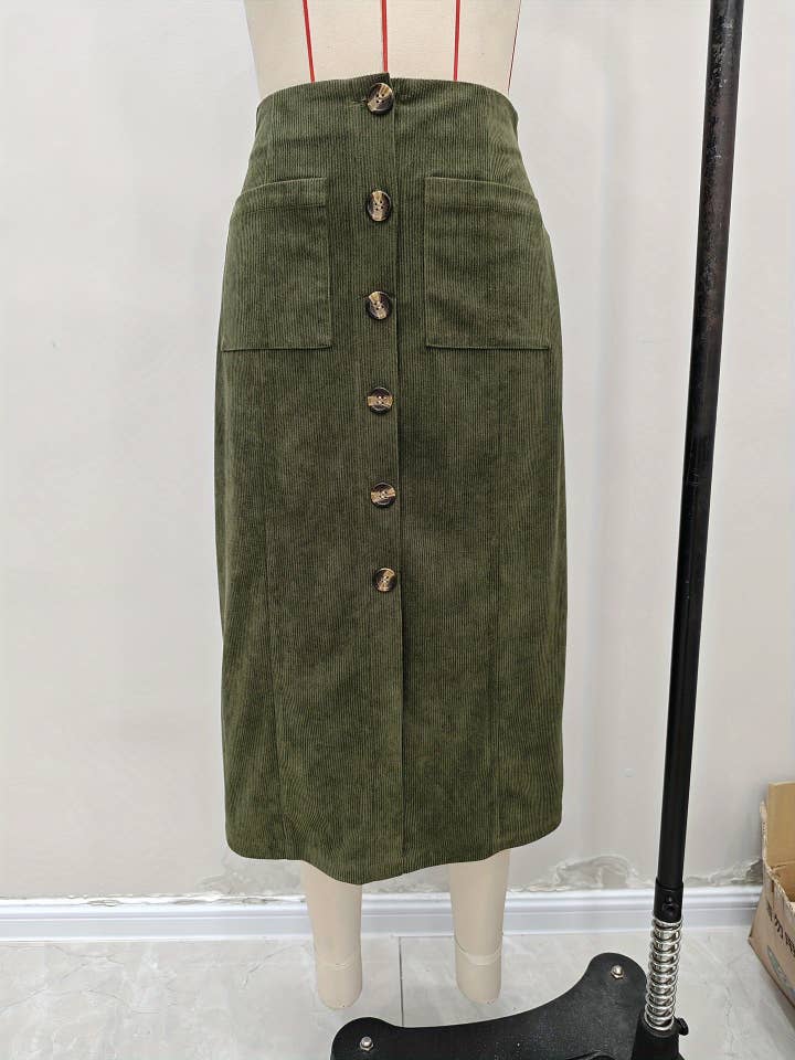 Utility Midi Skirt Women Military Green N5A299 for wholesale on Faire3