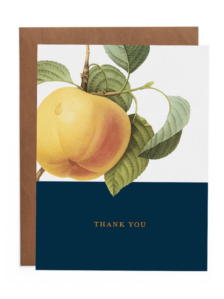 Bedankt - Gerecycleerde witte bedankkaart in A2-formaat voor wholesale door The Lost Art of Stationery