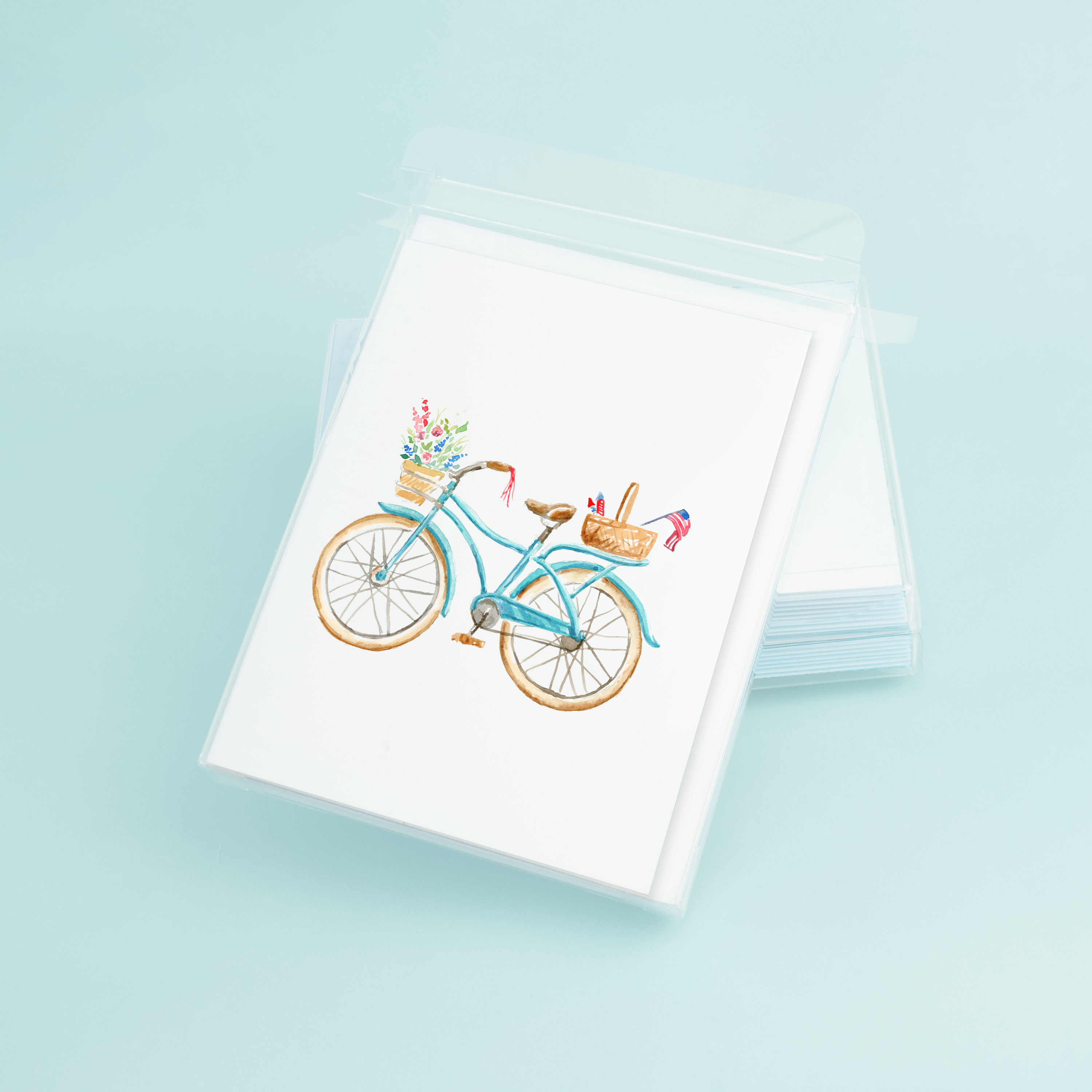 Taylor Paladino - Wholesale Everyday Greeting Card - Patriotic Bicycle2
