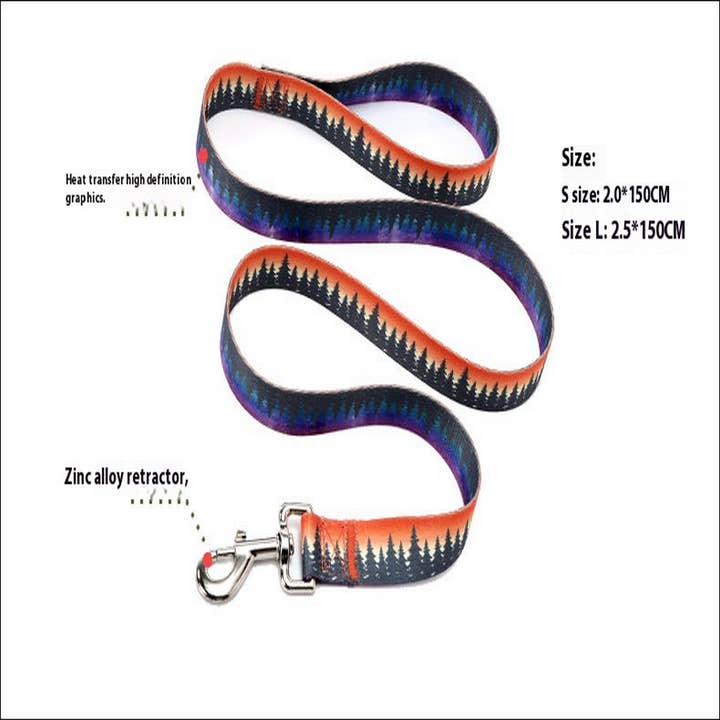 PAWPAWwholesale - Wholesale Pet Leash - Dog - Ethnic Forest Print Dog Leash – Starry Night_CWMM76081