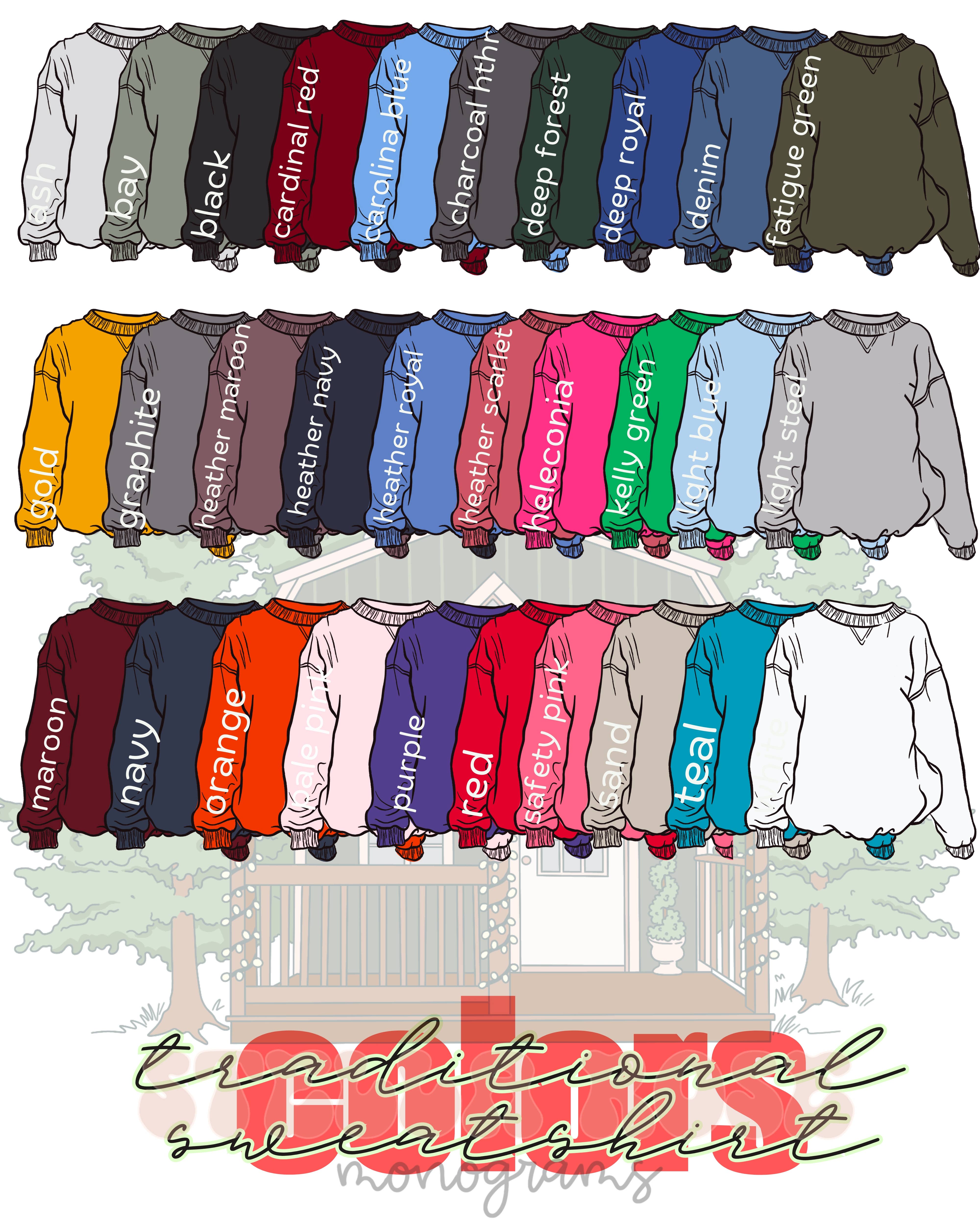 Stella Rose Monograms - Wholesale Sweatshirt - Women's - Florida State Stamps Appliqué Embroidered SWEATSHIRTS2