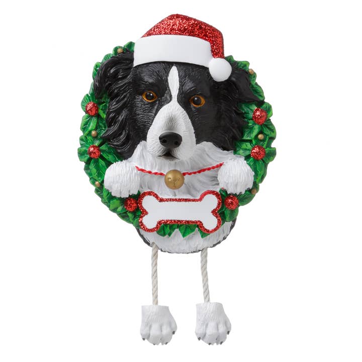 Border Collie Dog Breed Personalized Ornament for wholesale by PolarX Ornaments