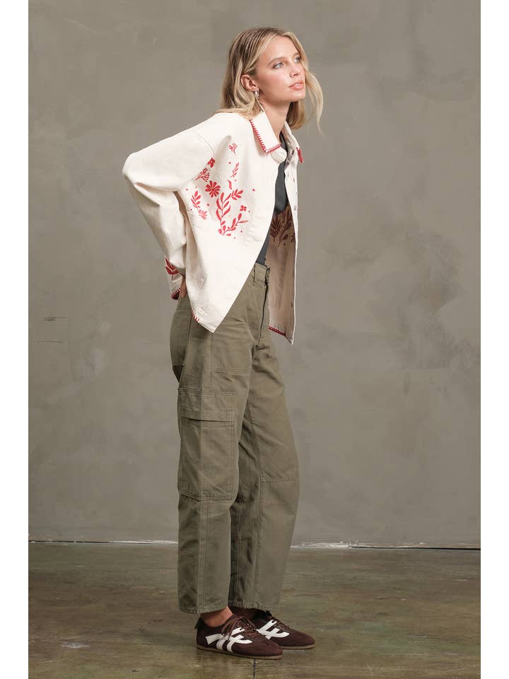 RAISONNEL - Wholesale Jacket - Women's - Embroidered Folk Jacket - RJ10755