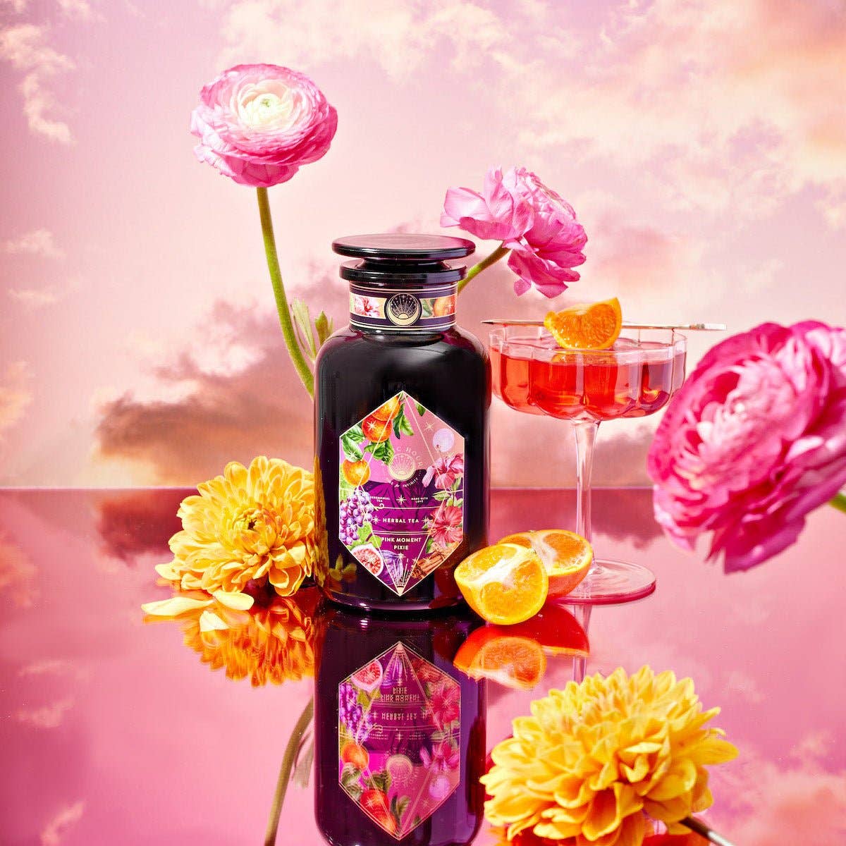 Magic Hour – wholesale Health/detox tea – Pink Moment Pixie - Hibiscus Tangerine Dream Herbal Tea0