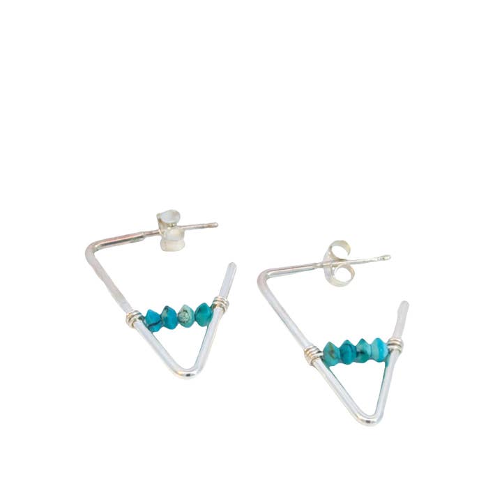 Beaded Geo Hoops for wholesale by Nashelle Jewelry