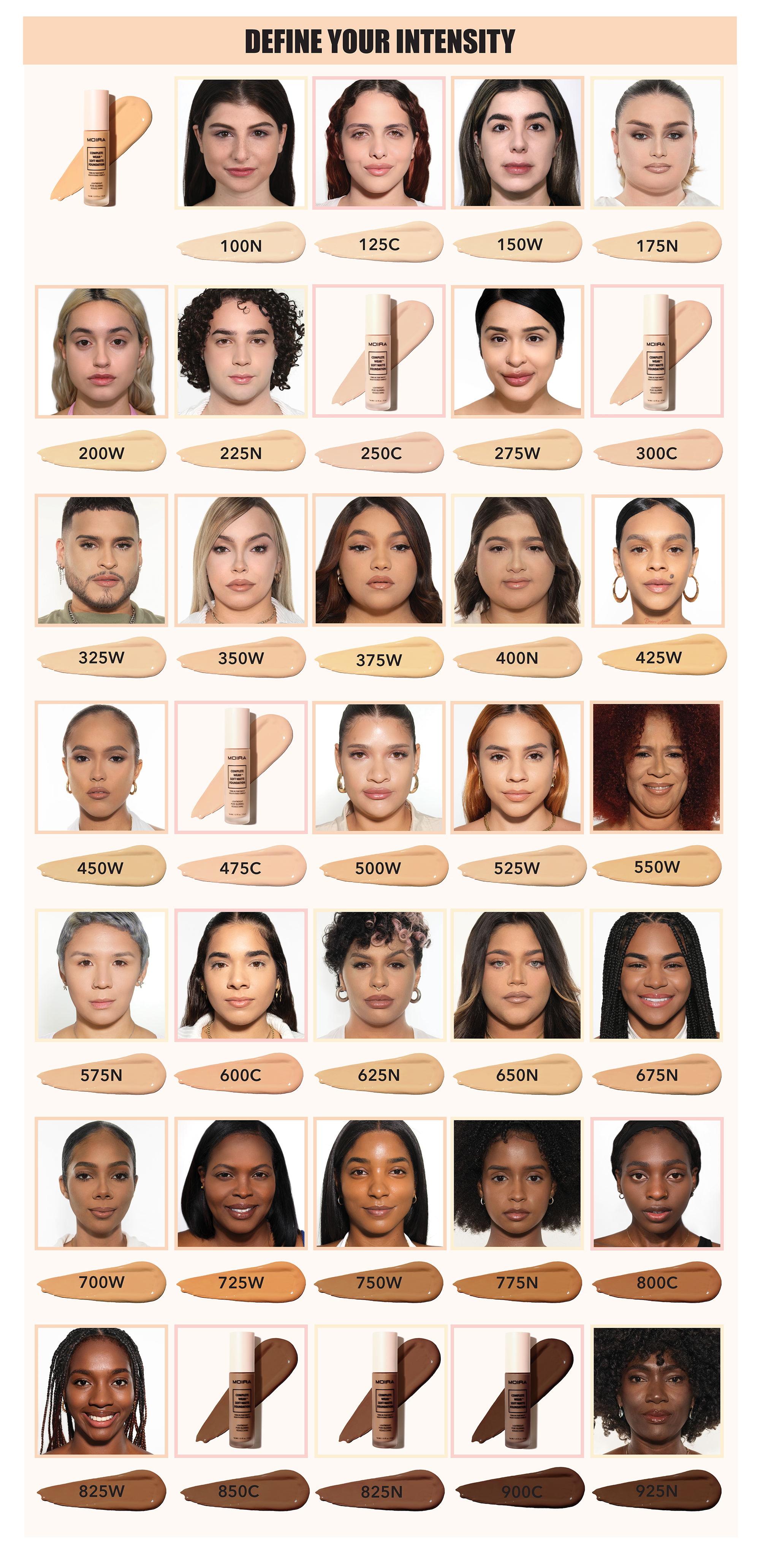 Moira Cosmetics – wholesale Foundation – Makeup Display Complete Wear Soft Matte Foundation 28pcs3