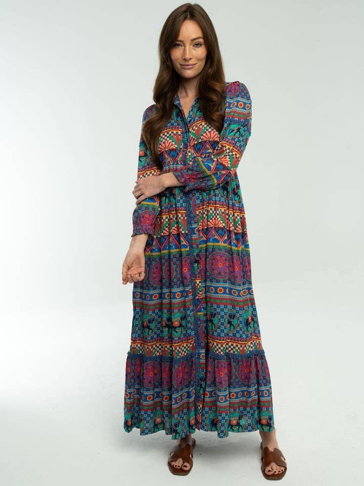 BRGNDY RS Alexi Maxi Dress for wholesale on Faire0