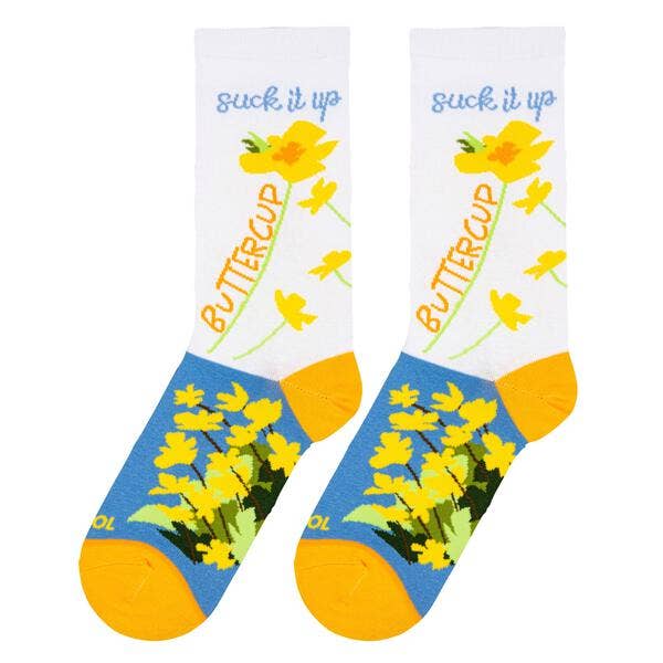 Cool Socks - Wholesale Socks - Women's - Suck It Up Buttercup Socks - Womens1