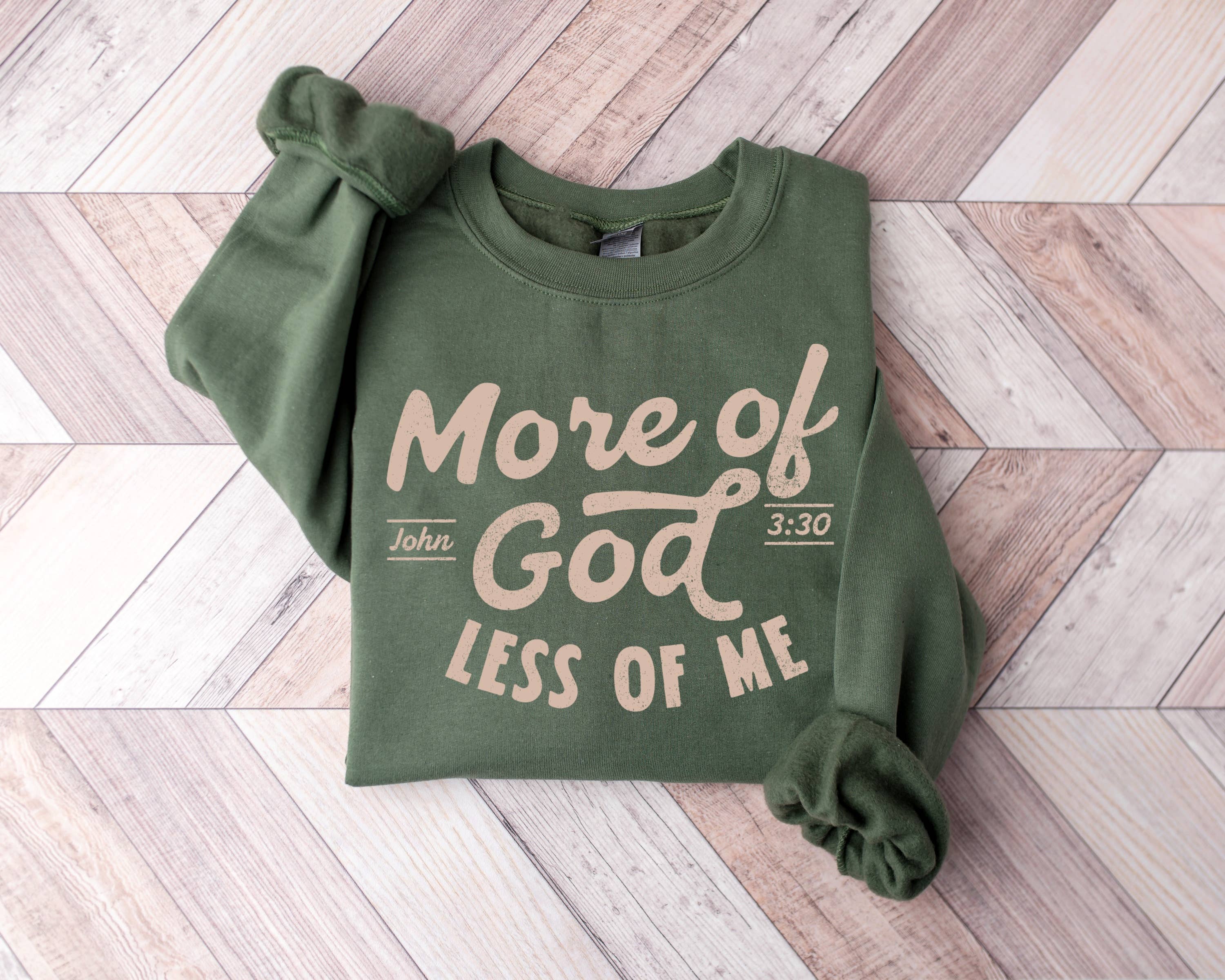 Amy Anne Apparel Inc - Wholesale Graphic Sweatshirt - Women's - More Of God Crew Neck Sweatshirt | Trending 7