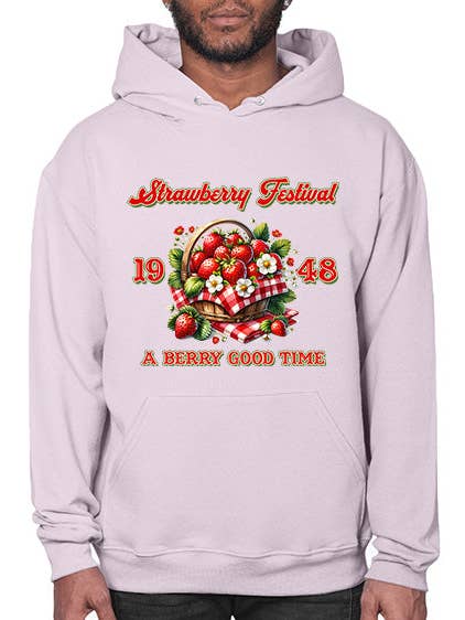 Festival de la Fraise Retro Berry 1503# - fraise - Sweat à capuche pour la vente par tshirt unlimited