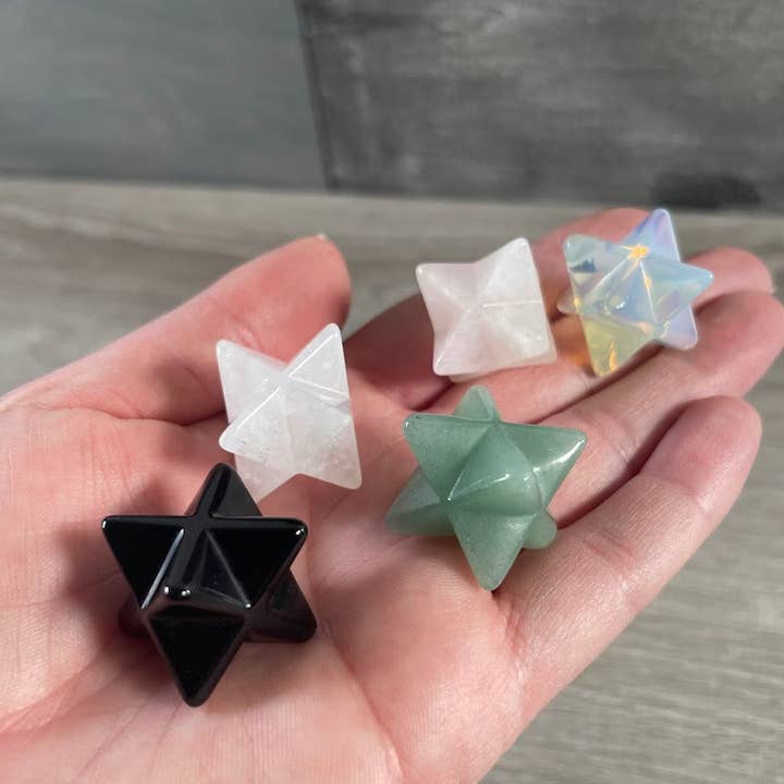 Gemstone Merkaba Star 25mm Sacred Geometry Crystal for wholesale by Keystone Crystals