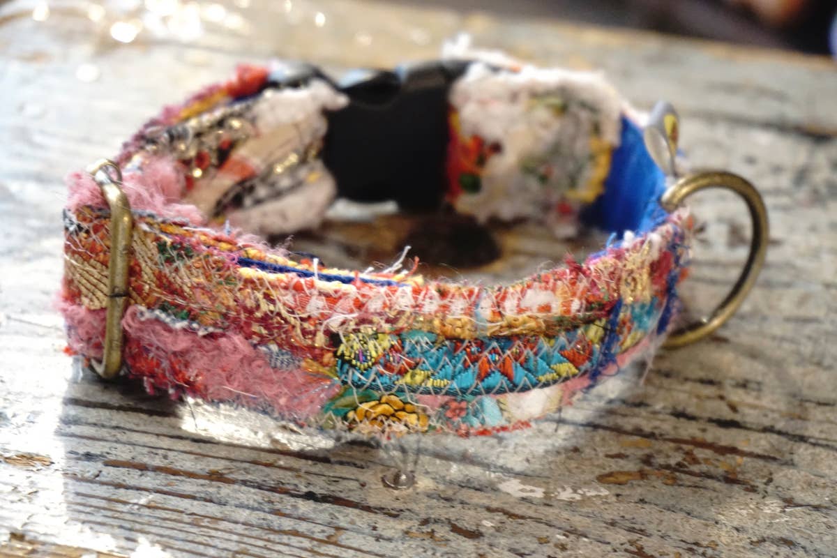 hundsfutter - Wholesale Pet Collar - Dog - Unique "patchwork1" dog collars - box with 4 sizes13