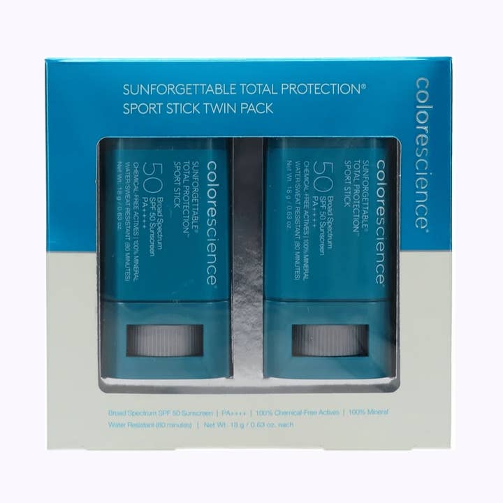 Colorescience Total Protection Sport Stick SPF 50 Twin Pack for wholesale by Dermstreet