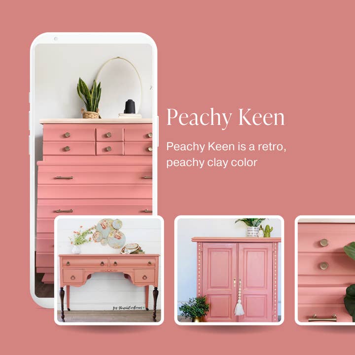 Country Chic Paint - Wholesale Furniture Wax/Paint - Peachy Keen - Chalk Style Paint for Furniture & Home Decor4