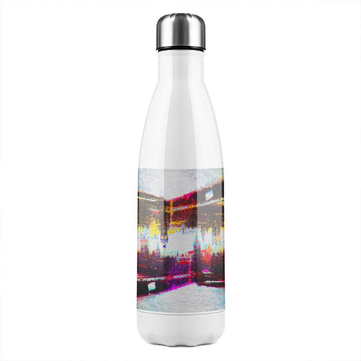 Big Ben In The Mist Stainless Steel Bottle for wholesale by Benjamin Tate Design