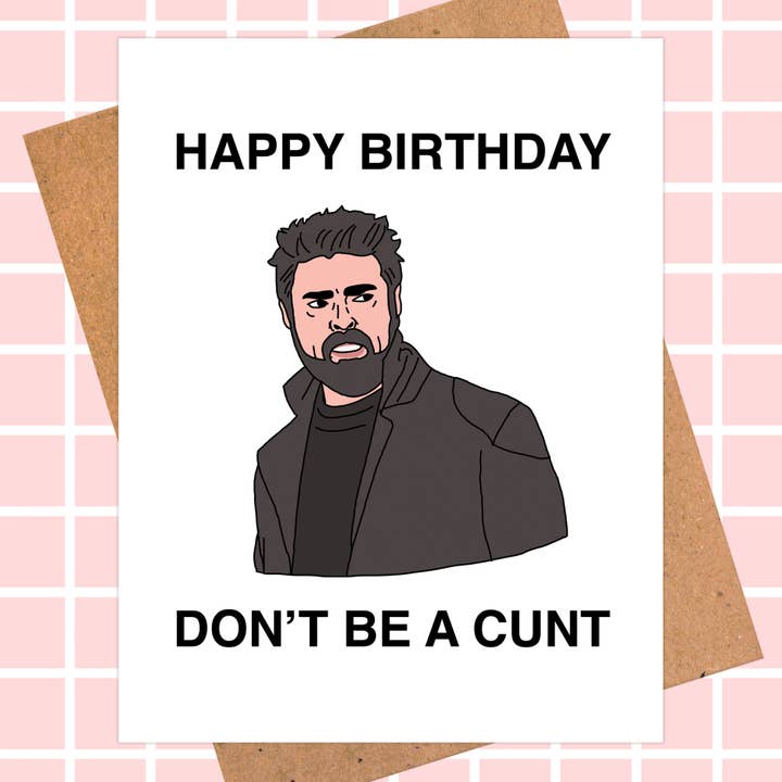 Pop Hot Cards - Wholesale Birthday Card - Billy Butcher From The Boys Birthday Card | Pop Culture Card