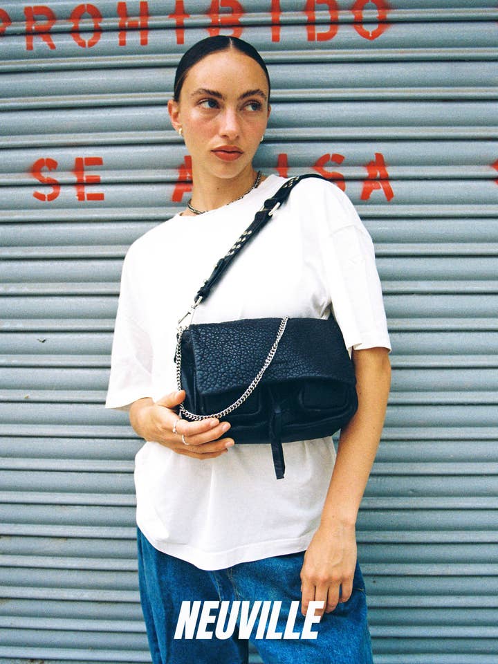 MAXKE Bubble Svart Läder Axelväska & Crossbody-väska för wholesale av Neuville