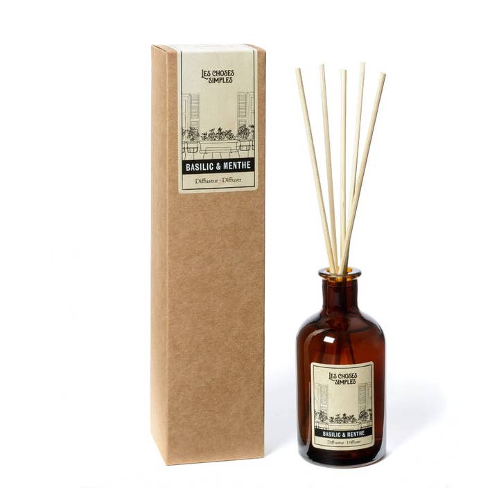 Vegan Room Diffuser "Basil & Mint" for wholesale by Les Choses Simples