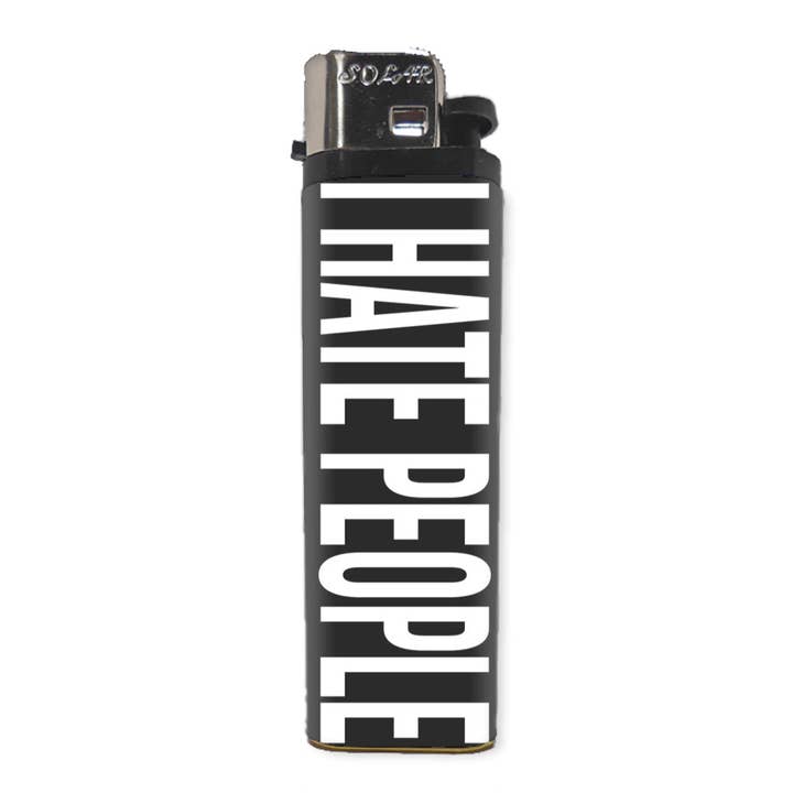 Shady Front - Wholesale Lighter - I Hate People Basic Lighter