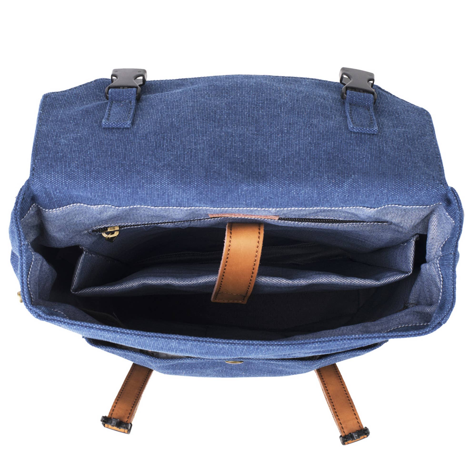 ZEDE PARIS – Großhandel Rucksack – Damen – Quai de la Gare (XL) - Rucksack aus Leinen und Leder12