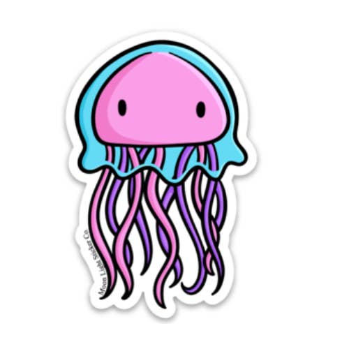 Jellyfish Sticker for wholesale by Moon Light Sticker Co