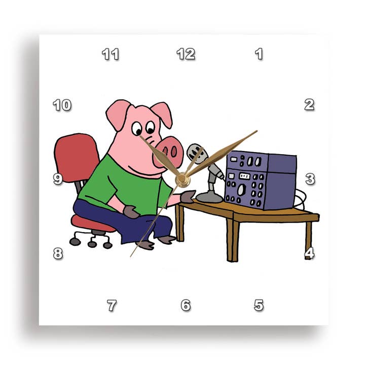 3dRose, Lustiges rosa Schwein mit HAM-Funkgerät Cartoon, Wanduhr und andere Ergebnisse für funk wanduhr im Großhandel. Kostenlose Rücksendungen und 60-Tage-Zahlungsziel auf Faire im Trend auf Faire.