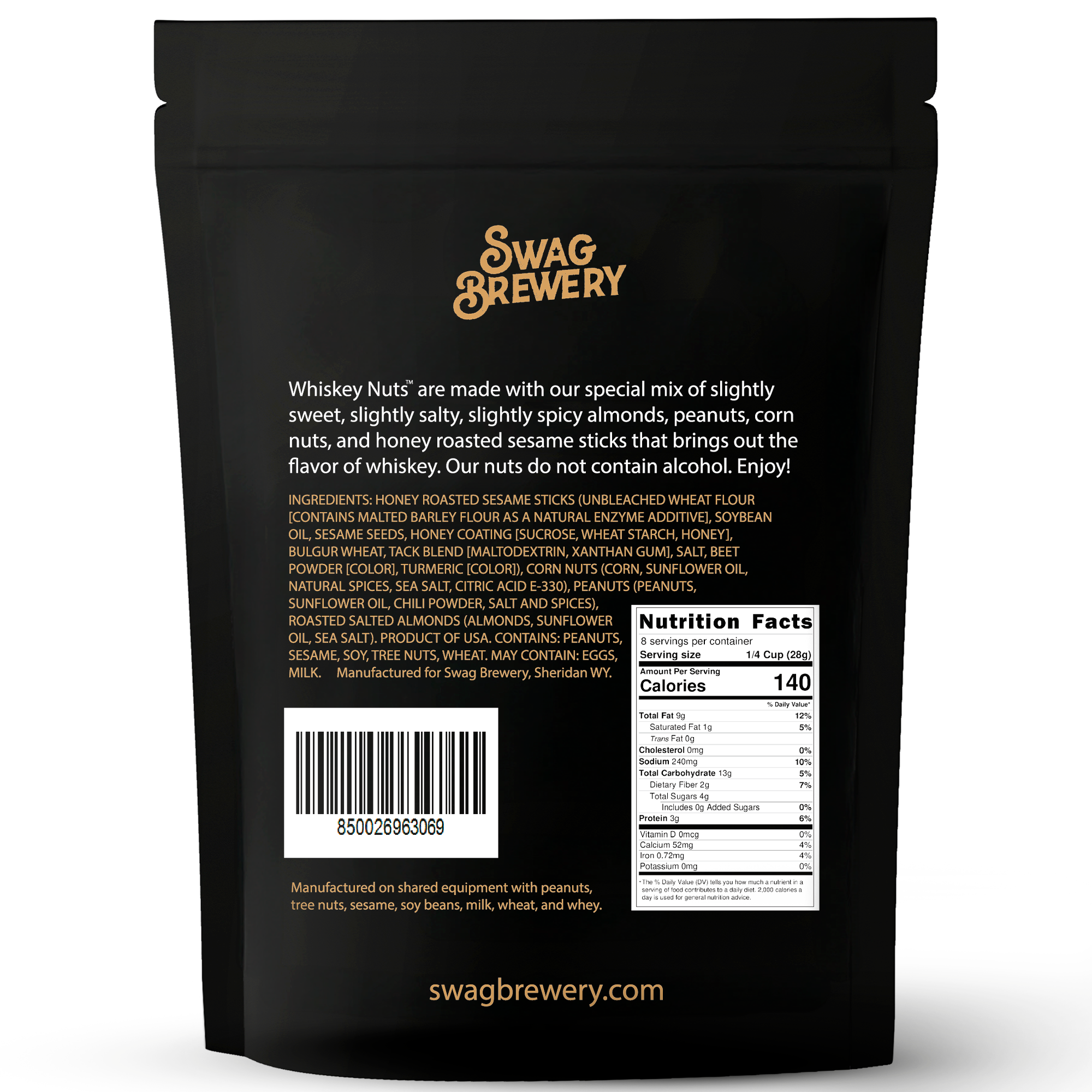 Swag Brewery - Wholesale Nuts - Whiskey Nuts - Gourmet Mix of Nuts Gift Set3