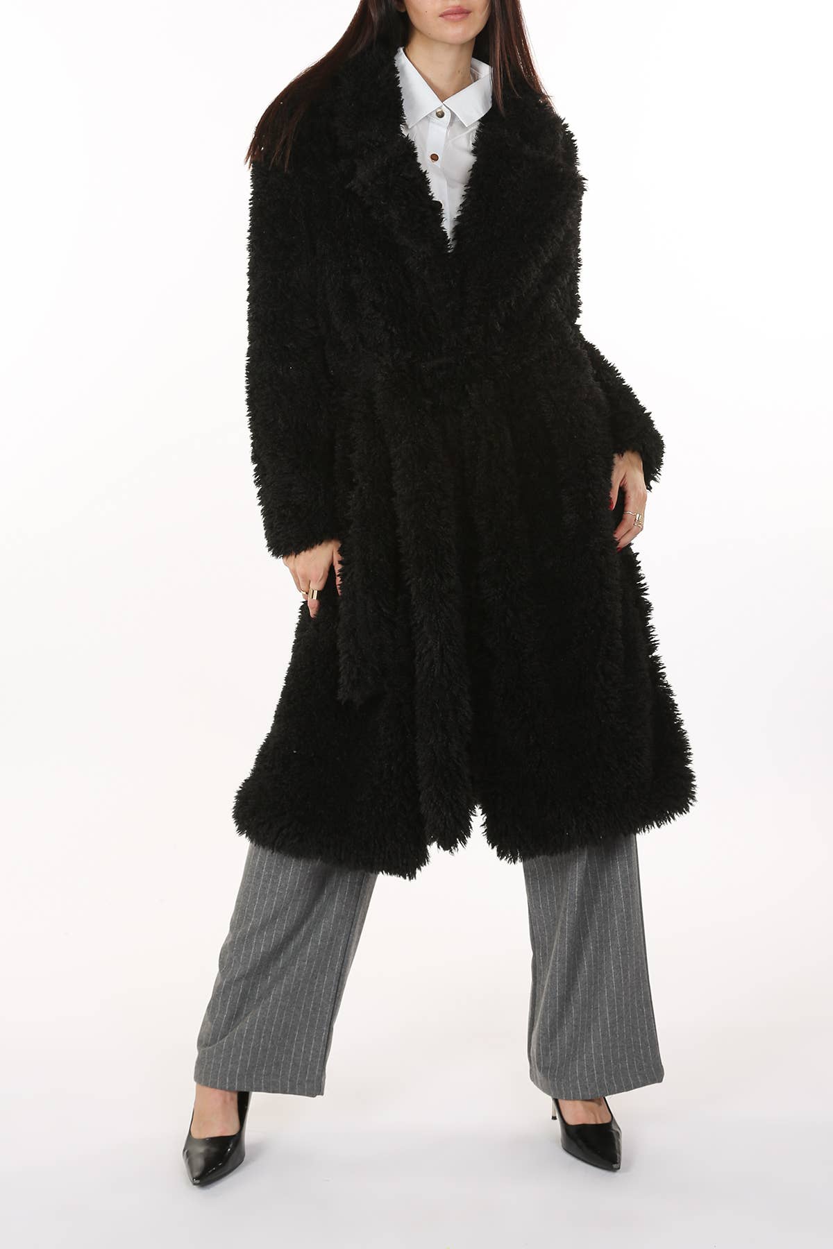 Beulah Style - Wholesale Fur/Faux Fur Coat - Women's - Fuzzy Teddy Fur Coat MM40769