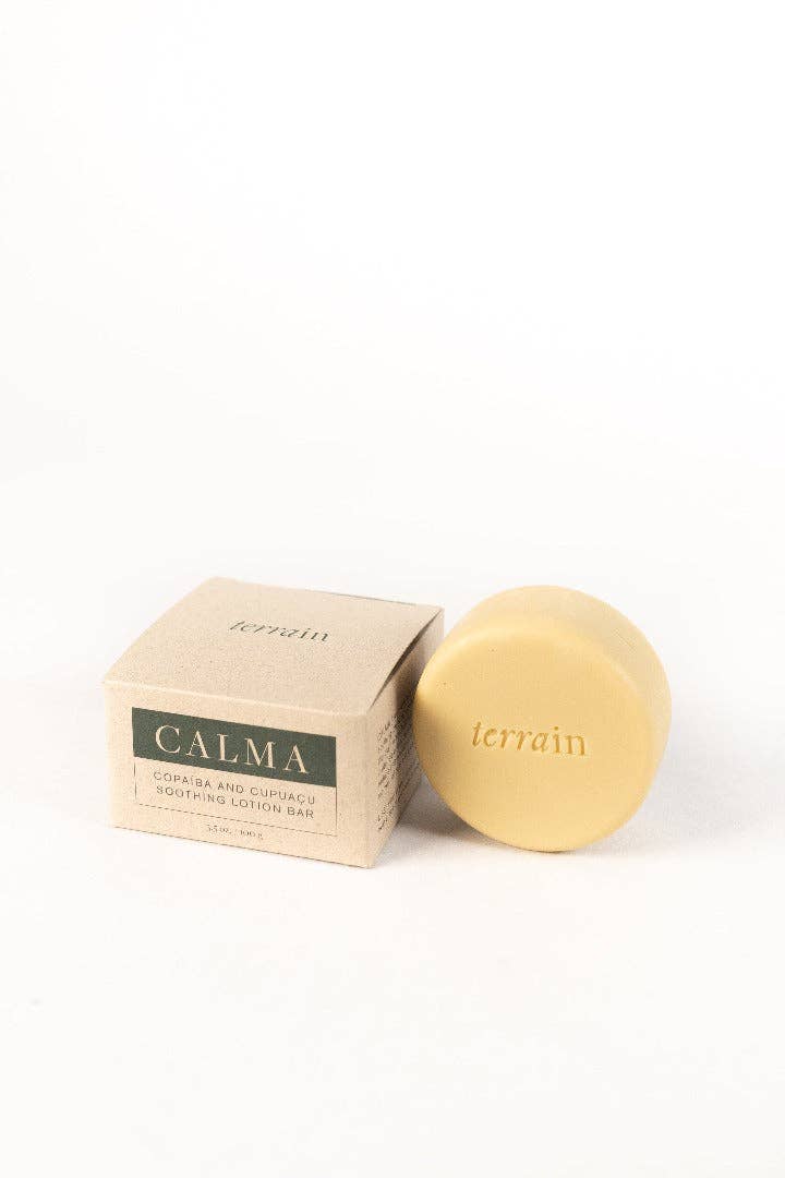 TERRAIN BRAZILIAN BOTANICALS - Wholesale Solid Lotion - CALMA Soothing Lotion Bar with Copaíba and Cupuaçu5