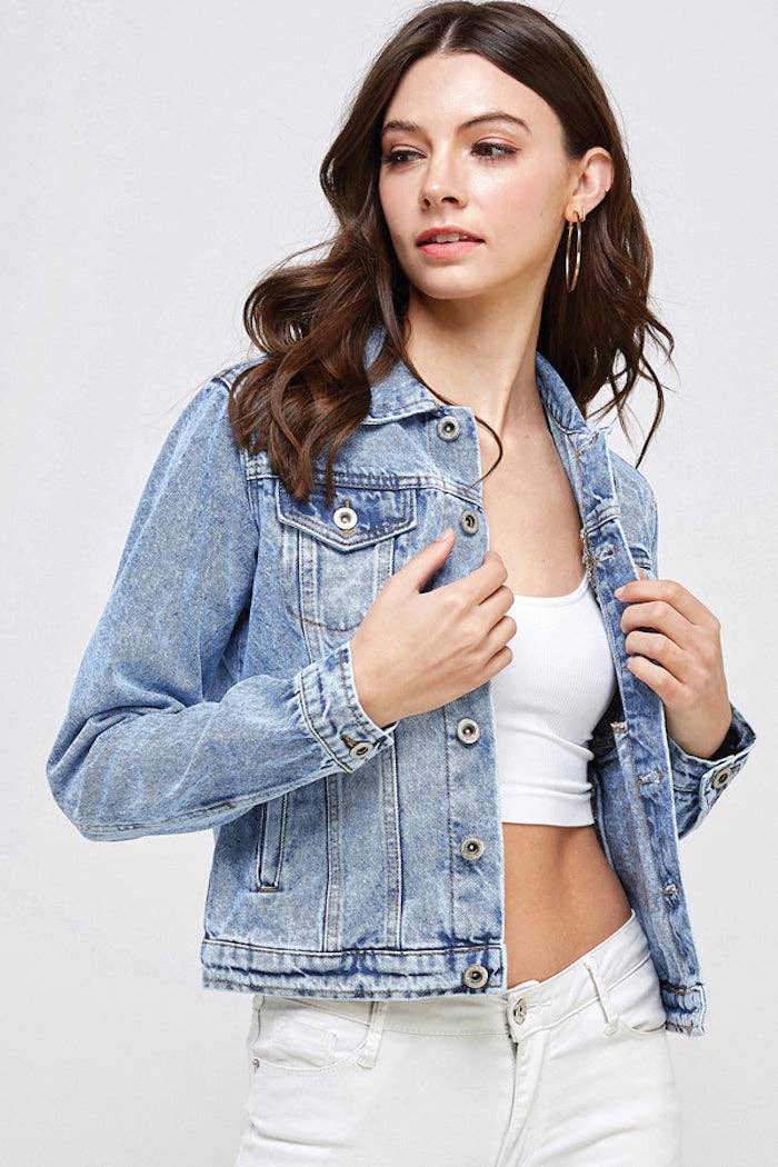 BLUE AGE - Vendita all'ingrosso Giacca di jeans - Donna - Giacca in denim casual da donna1