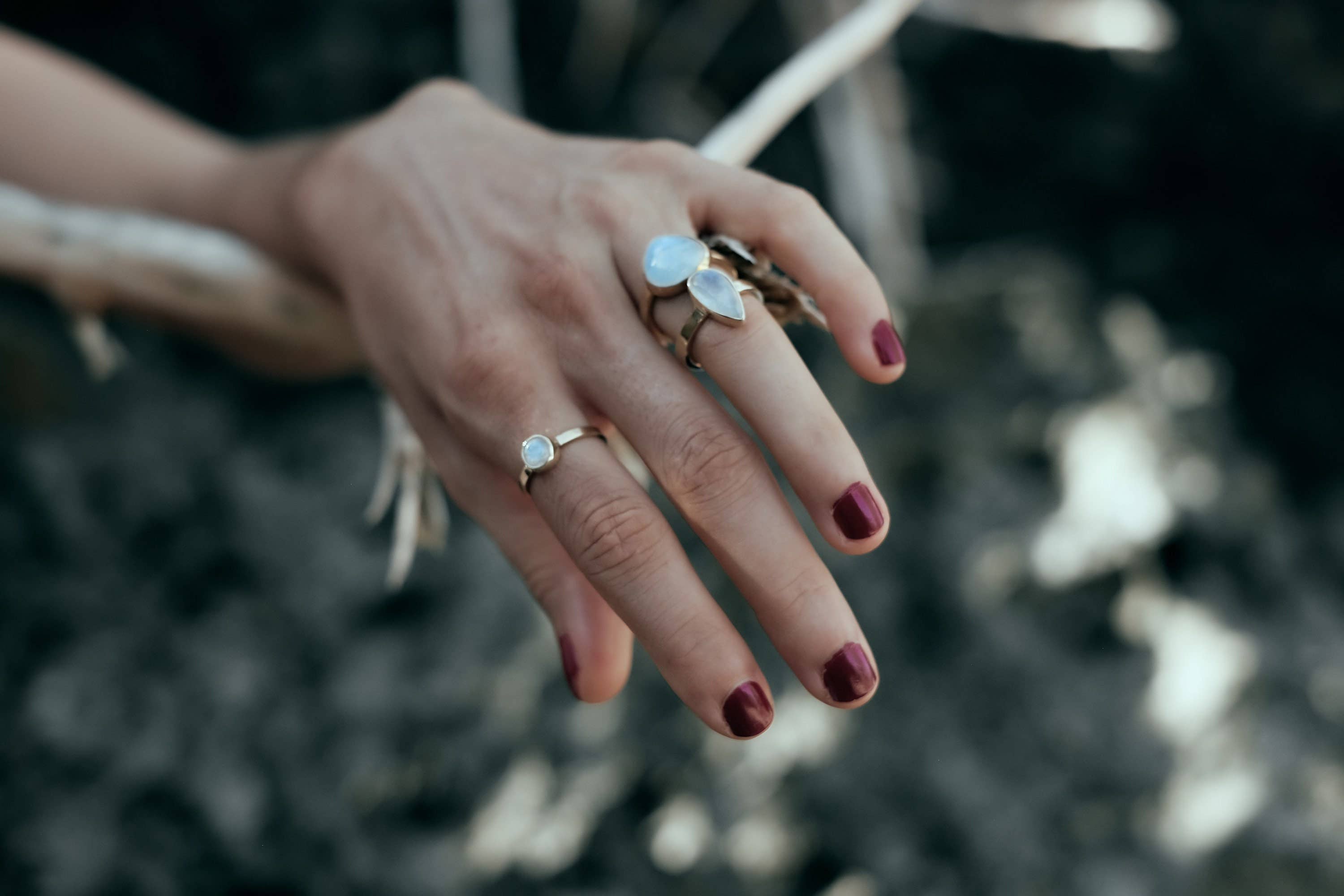 Bonisita - Wholesale Single Stone/Solitaire Ring - Blue Moonstone Ring1