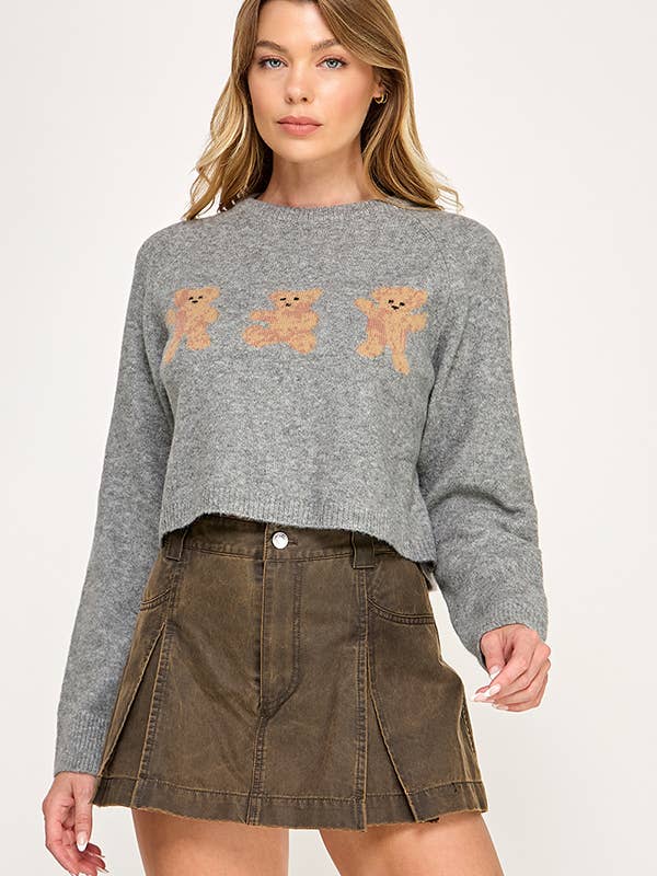 LANGARM-BÄREN-PULLOVER für den Großhandel von The vintage shop