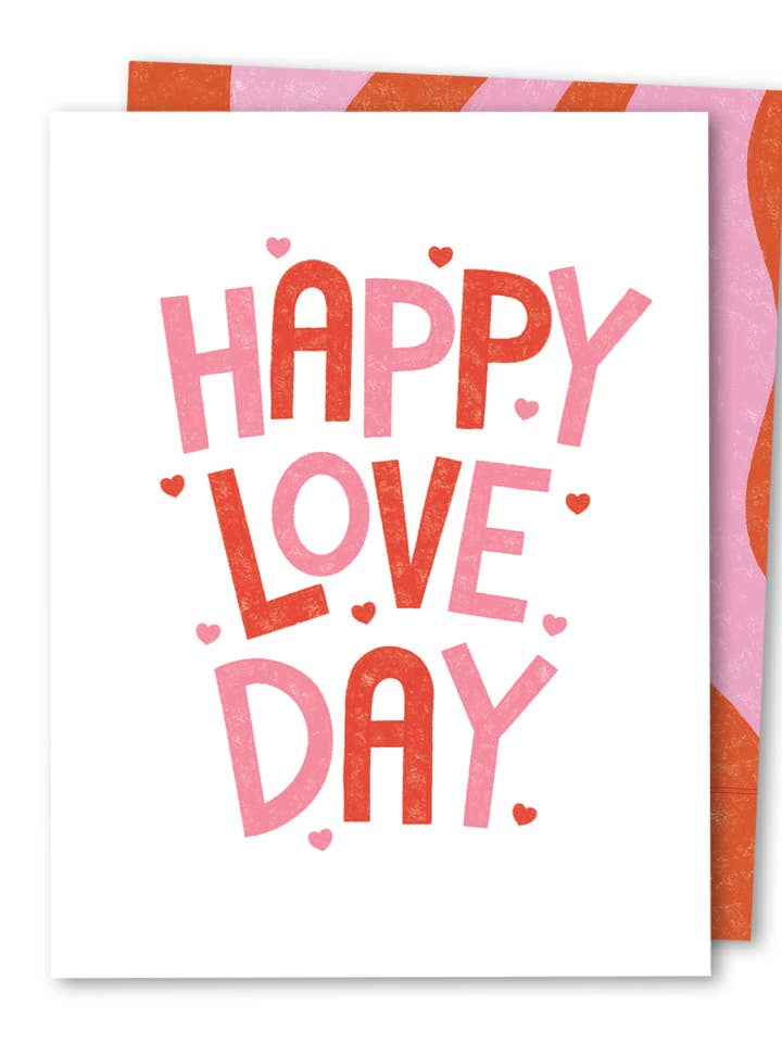 Happy Love Day | Cute Everyday Valentine's Day Card for wholesale by The Noble Paperie