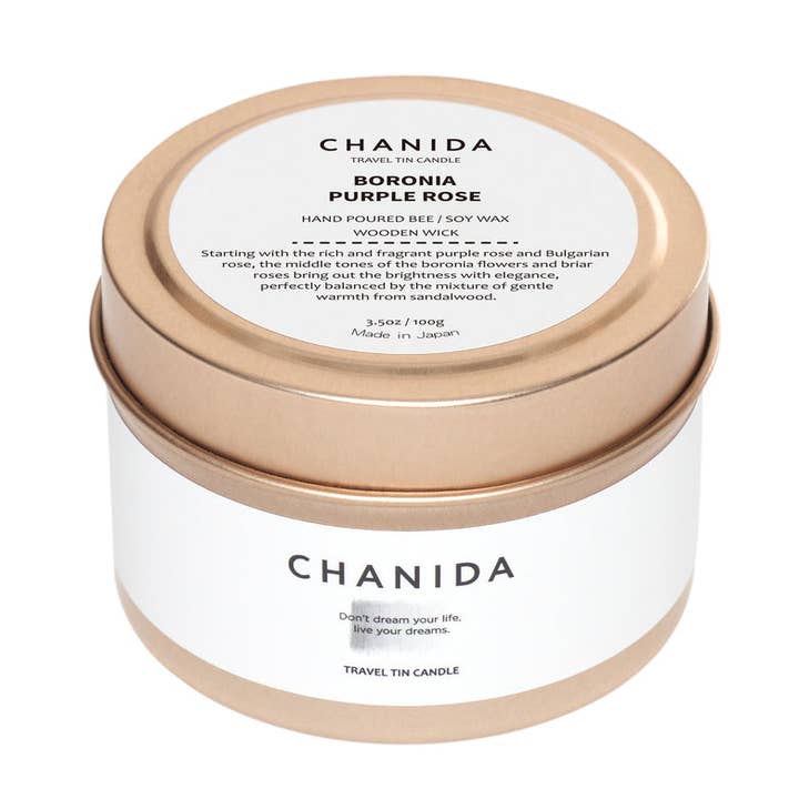 Boronia・Purple Rose / Travel Tin Candle for wholesale by CHANIDA