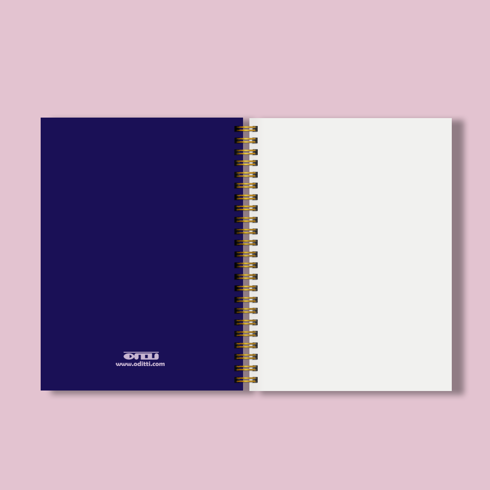 Oditti - Wholesale Notebook - Gold Foil Floral Bird A5 Notebook2