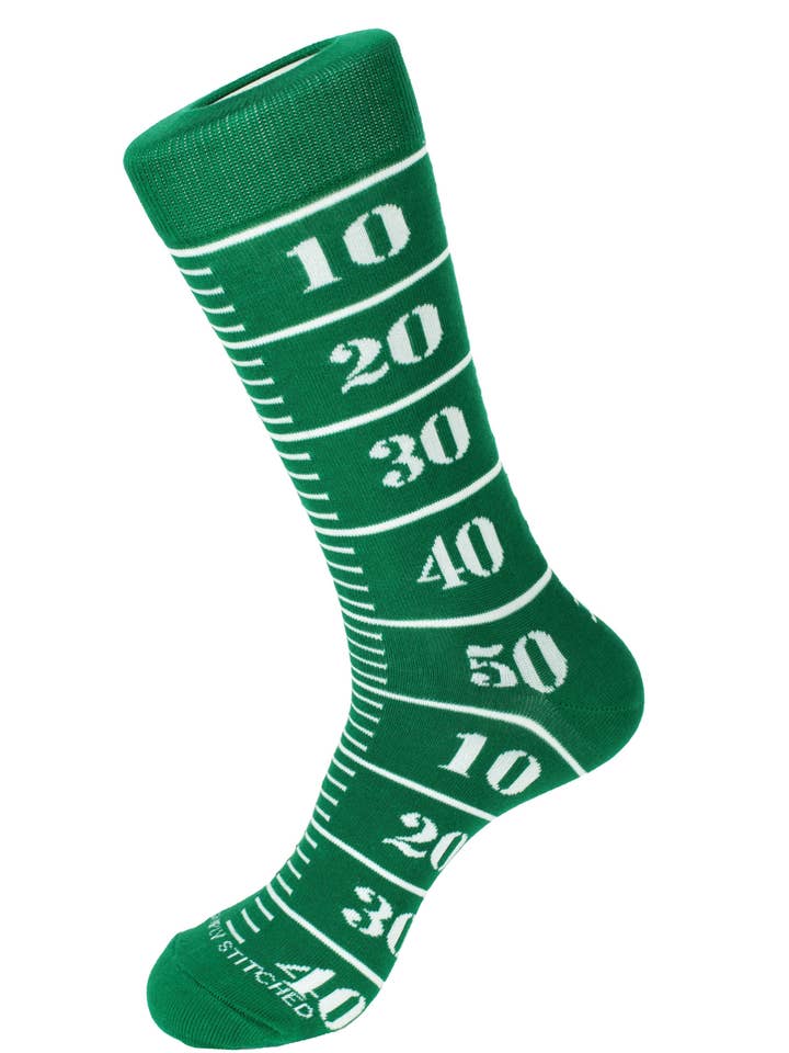 Footbal Field Crew Sock for wholesale by Unsimply Stitched