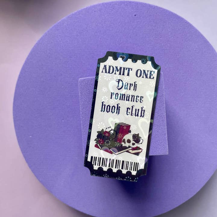 Motleyboo - Wholesale Sticker - Dark romance book club ticket die cut sticker7